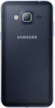 Samsung Galaxy J3 (2016) Zwart achterkant miniatuur